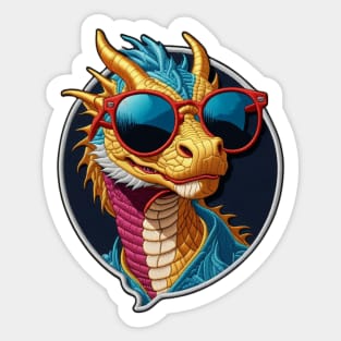 Cool Dragon Embroidered Patch Sticker